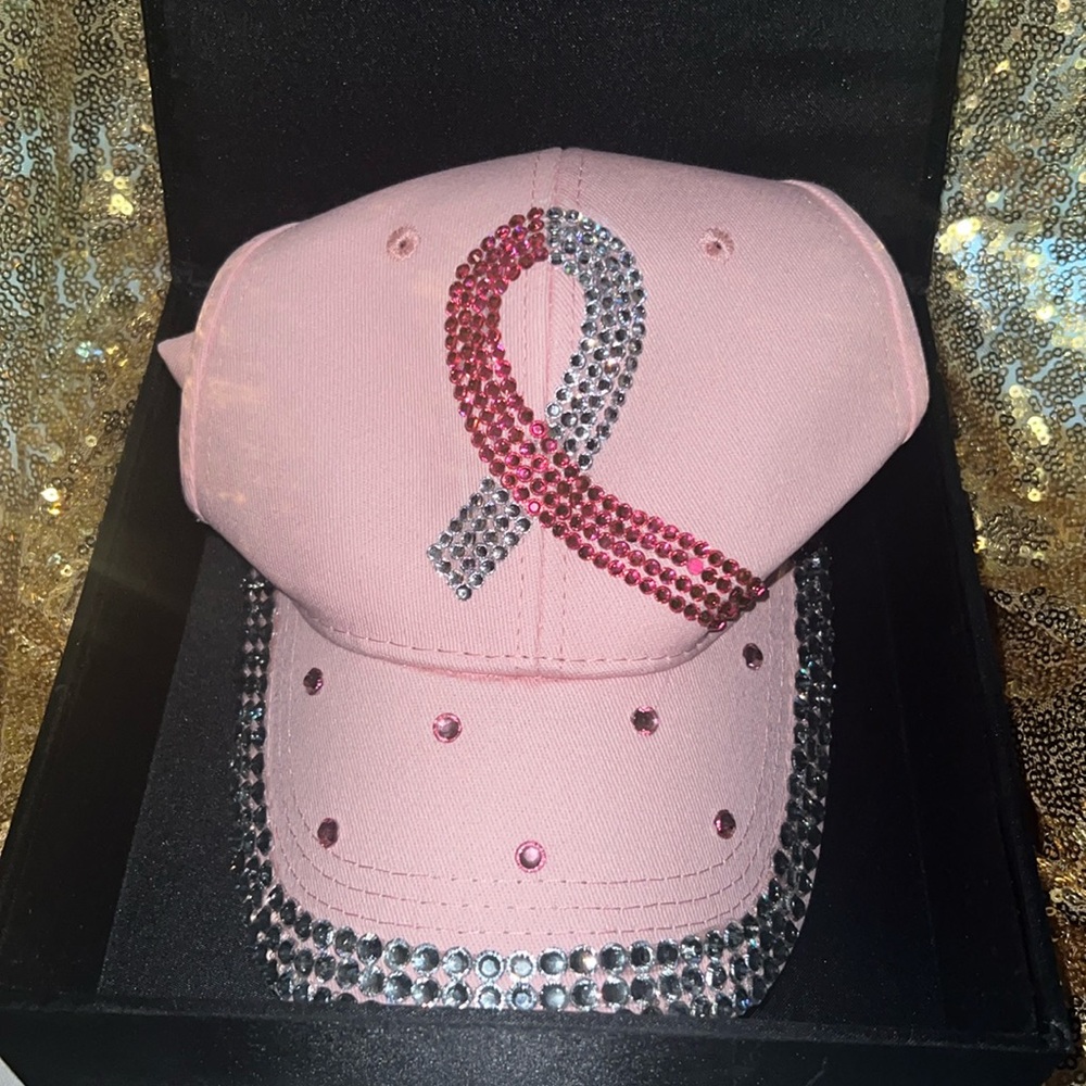 Breast cancer awareness ball cap